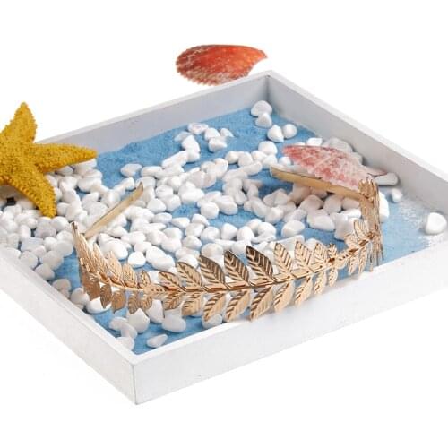 Vintage Women Goddess Leaf Headband Headdress Hair Band Crown Wedding Chic