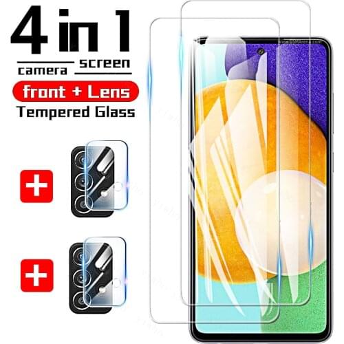 Screen Protecror For Samsung Galaxy A52 A32 A72 A22 Glass Soft Camera Protection Samsung A32 2021 Phone Protective Glasses