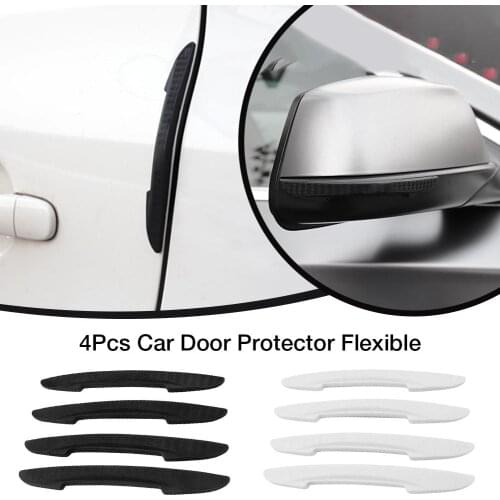 4Pcs Car Door Protector Flexible Auto Door Guard Edge Corner Bumper Guards Buffer Molding Strip Protection Strips Car-styling