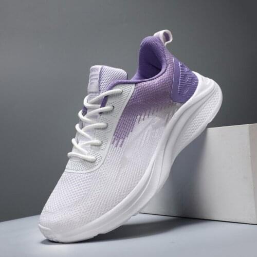 Womens shoes spring and autumn sneakers running outdoor comfortable fly woven mesh breathable light vulcanized shoes