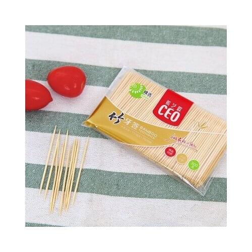High quality bamboo toothpick double fine promotion gifts 11.5CM Freeshipping