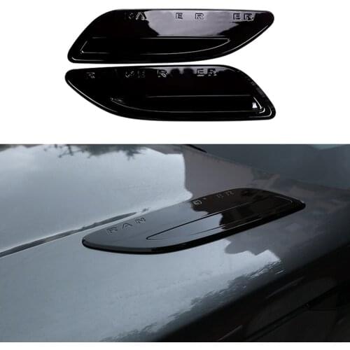 1 Pair For Range Rover Velar 2017 2018 2019 Hood Air Vent Outlet Wing Trim Car Exterior Decoration Accessories