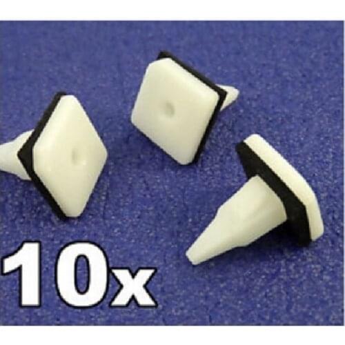 10x For Mitsubishi Plastic Trim Clip- For Sill Mouldings, Side Skirts, Rocker Covers