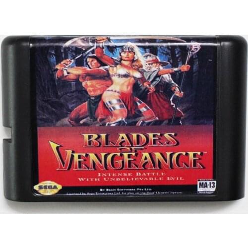 Blades Of vengeance 16 bit MD Game Card For Sega Mega Drive For Genesis