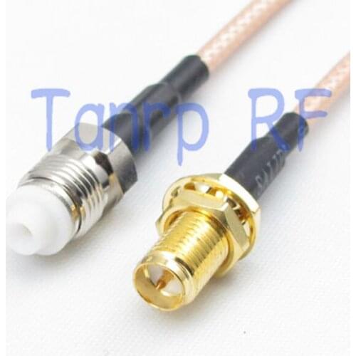 20inch RP SMA female to FME female jack RF adapter connector 50CM Pigtail coaxial jumper cable RG316 extension cord