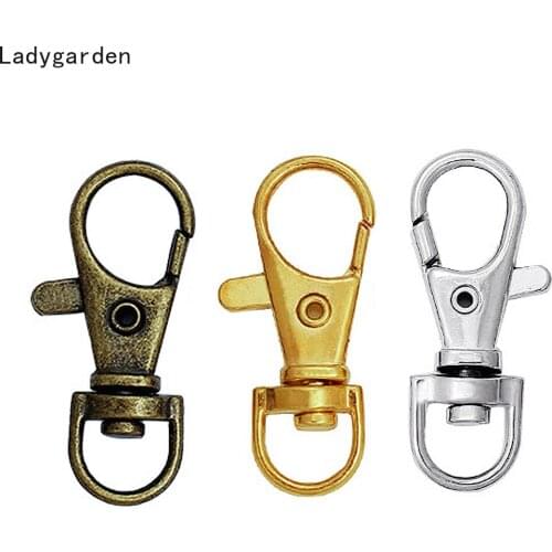 20PCS 37mm Metal Swivel Spring Keyring Leather Satchel Bag Belt Strap Buckle Snap Clip Trigger Craft DIY Dog Chain Collar Snap