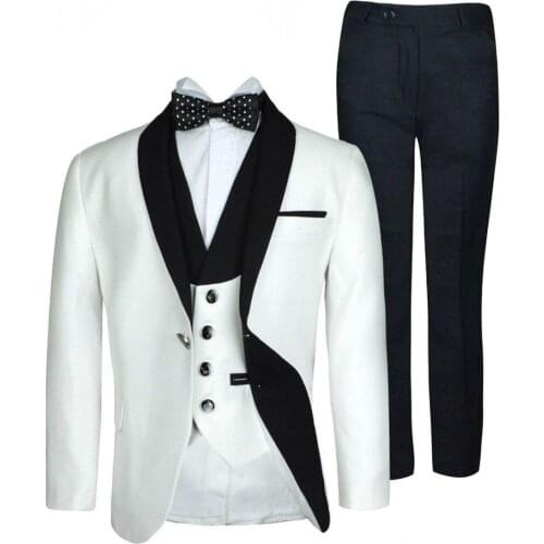 2020 Handsome Boys Formal Wear Jacket Pants 3 Pieces Set Suits for Wedding Dinner Children Kids Tuxedos