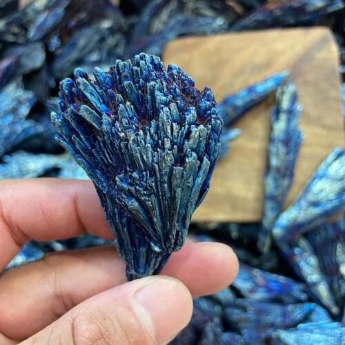 48g Natural quartz crystal black tourmaline electroplated mineral specimen healing the original ore