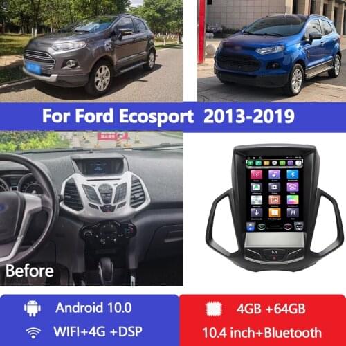 Android 10.0 For Ford Ecosport Car Radio Automotivo Car Multimedia Player Auto GPS Navigation Stereo 2013 2014 2015 2016 -2019