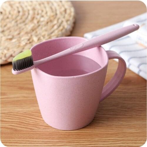 1PCS Plain Eco-friendly Creative Thick Circular Water Cups Toothbrush Holder PP Cup Rinsing Cup Wash Tooth Mug Bathroom Holder