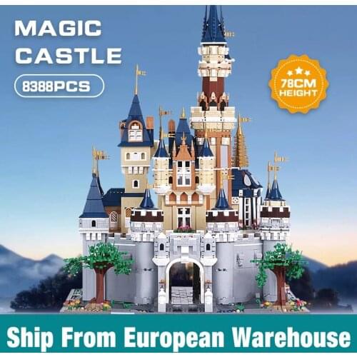Mould King 16008 Movie Toys Compatible 71040 Cinderella Princess Castle Set Assembly Building Blocks Bricks Kids Christmas Gifts