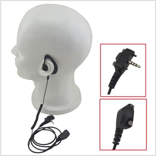 G Ear-hook Earpiece Microphone Single-Wire Surveillance Kit for Vertex Standard VX-260 VX-450 VX-450 VX-530 EVX-531 EVX-261