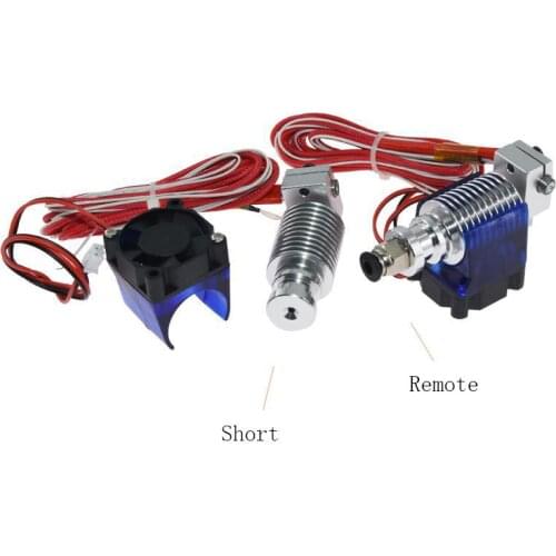 3D Printer Parts V6 J-head Hotend Extruder Kit Cooling Fan Bracket Block Thermistors Nozzle 0.4mm 1.75mm Filament Bowden Parts