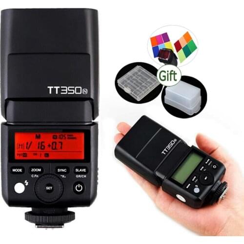 Mini Godox Speedlite TT350N TTL 2.4G HSS Flash for Nikon Mirrorless DSLR Camera D800 D810 D300 D7100 D610 D5200 D3200 D750