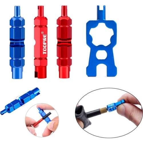 Multifunction Bike Valve Tool MTB Road Bike Anti-slip Wrench Valve Core Remover Removal Parts Air Valve Spanner Disassembly Tool