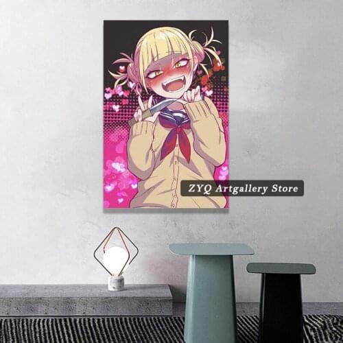 My Hero Academia Himiko Toga Anime Poster Decorative Painting Canvas Wall Art Print Posters Bedroom Painting Living Room Mural