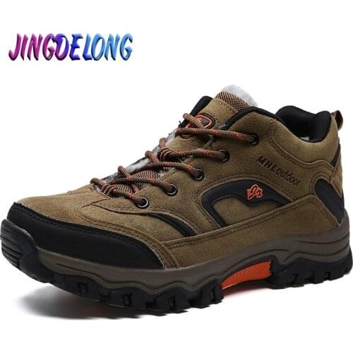 Men Boots Winter With Plush Warm Snow Boots Unisex Casual Men Fur Winter Boots Work Shoes Men Footwear Fashion Ankle Boots 36-47