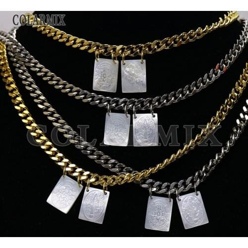 5 strands Double White shell San Benito Charm collar necklace religion chocker necklace for women religion jewelry 9718