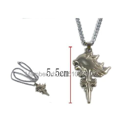 Final Fantasy Cloud Strife necklace anime cosplay metal chain