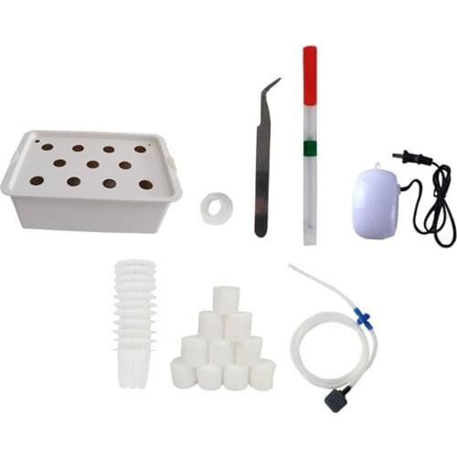 Plant Site Hydroponic Growing System Kit Cultivation Plant Box Seeds Vegetables Nursery Pots Container with Air Pump Buoy