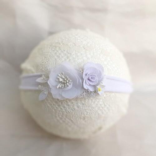 White Flower Skinny Headband