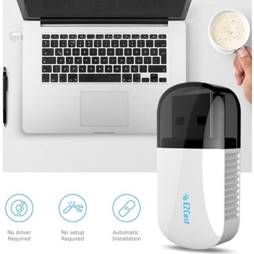 USB WiFi Adapter 600Mbps with Bluetooth 4.2 for PC Wireless WiFi Dongle Network Cards 2.4+5G Dual-Band for Win XP/7/8/10 Mac OS