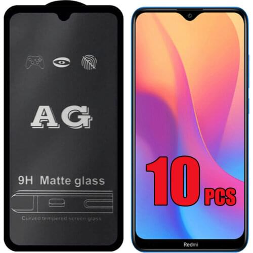 10pcs AG Matte Tempered Glass Guard Flim Anti-Fingerprint Screen Protector For Xiaomi Redmi Note 9 Pro Max 9S 9A 9C 8 8A 8T K30