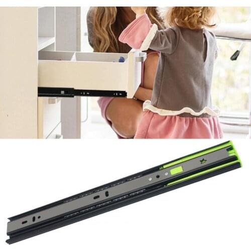 2021 Ball Bearing Runner Corrosion-resistant Home Improvement Three-section Track Drawer Slides for Cupboard for Furniture