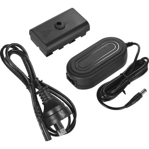 Andoer Dummy Battery DC 8V 3A Switching Power Supply Adapter for NEEWER CN-160 CN-126 Andoer W160 W228 LED Video Light