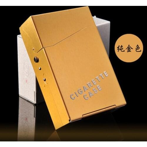 Case for Cigarette Metal Case Aluminum Cigar Cigarette Tobacco Holder Storage Case Pocket Box Able To Place In 20pcs Cigarette