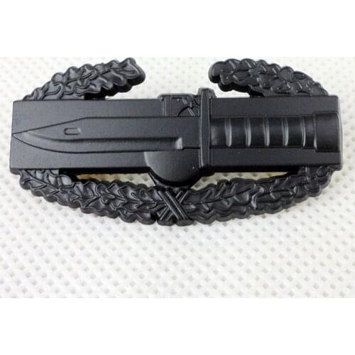 Black Metal US Army Combat Action Badge Insignia Pin