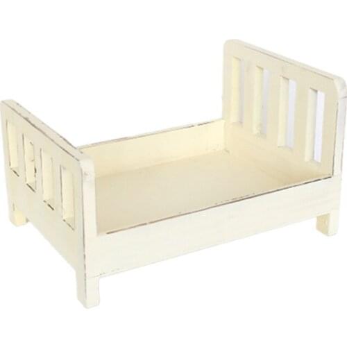 Wood Baby Bed Newborn Baby bed photography props Vintage Rustic newborn photo stand prop