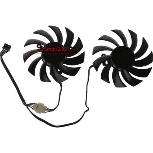 FD7010H12S 75MM 4pin Cooler Fan Graphics Video Card Fans For MSI Radeon Sapphire 6930 7850 GTX 550 750 770 Ti 7870