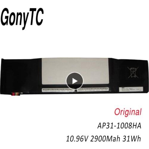 GONYTC AP31-1008HA 10.95v 31Wh 2900mAh AP32-1008HA Laptop Battery For Asus Eee PC 1008 1008H 1008HA
