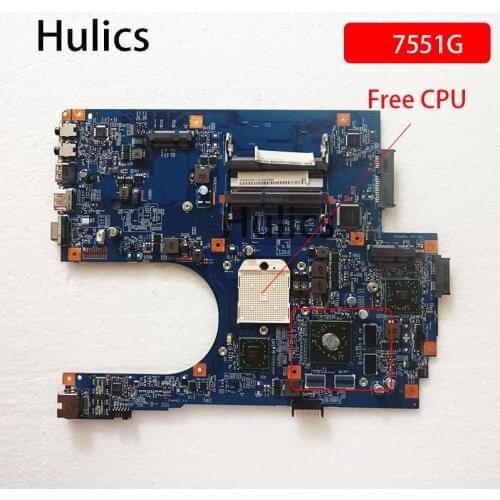 Hulics Original FOR Acer ASPIRE 7551 7551G motherboard MB.RCE01.001 MBRCE01001 JE70-DN 09929-1 48.4HP01.011 mainboard free CPU