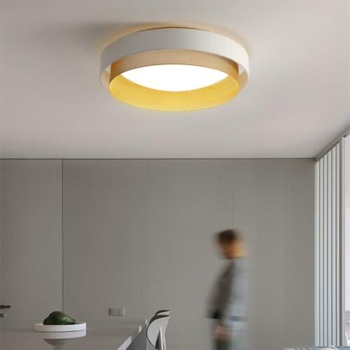 Round bedroom postmodern light luxury living room dining room study balcony absorption ceiling light