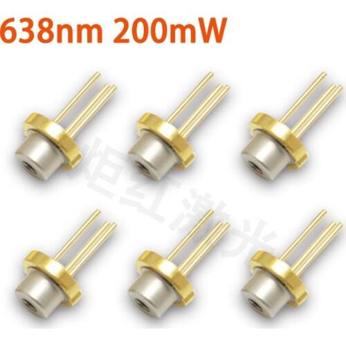 USHIO HL63392DG φ5.6mm Red 635nm 638nm 200mw Laser Diode (Single Mode)