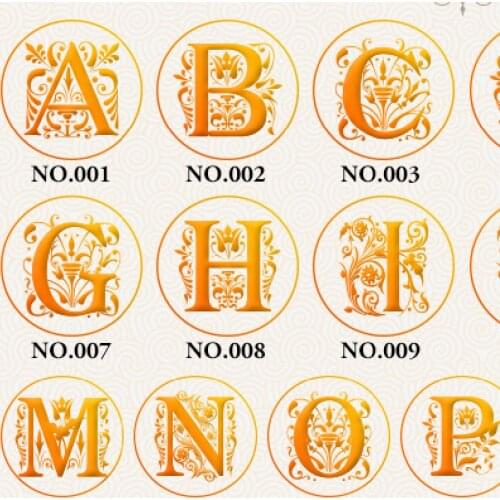 Retro 26 Letter A - Z Wax Seal Stamp Alphabet Letter Retro Wood Stamp Kits Replace Copper head Hobby Tools Sets Post Decor