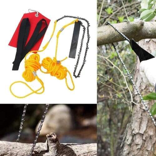 Portable Emergency Steel Wire Saw hand Tool Steel Rope Chain Saw Tree Branch Cutter Chain Pocket Chainsaw