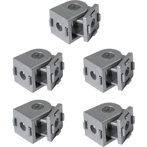 5Pcs Zinc Alloy Pivot Joint for Aluminum Extrusion Profile 2020 Series, Flexible Pivot Joint for 2020 Aluminum Profile