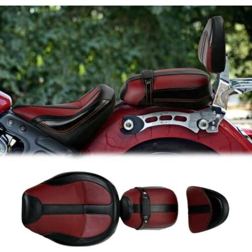 Motorcycle Driver Passenger Seat Pad Backrest For Indian Scout 2015-2021 Sixty 2016-2021 New style