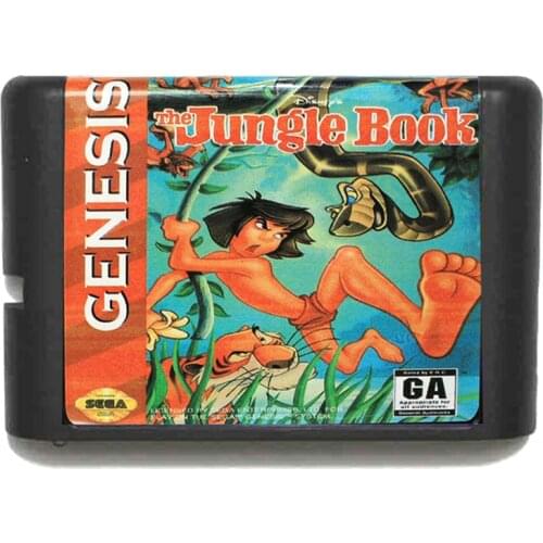 The Jungle Book for 16 bit Sega MD Game Card for Mega Drive for Genesis Video Game Console
