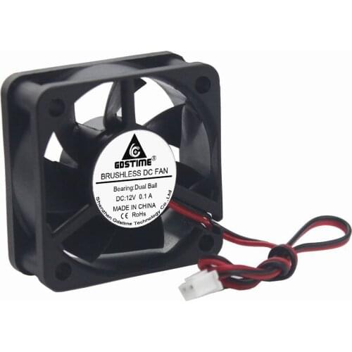 10pcs lot Gdstime 5cm 50x50x20mm DC Cooler Fan 12V Dual Ball 50mm 5020 Mini Brushless PC Computer Cooler Cooling Fan