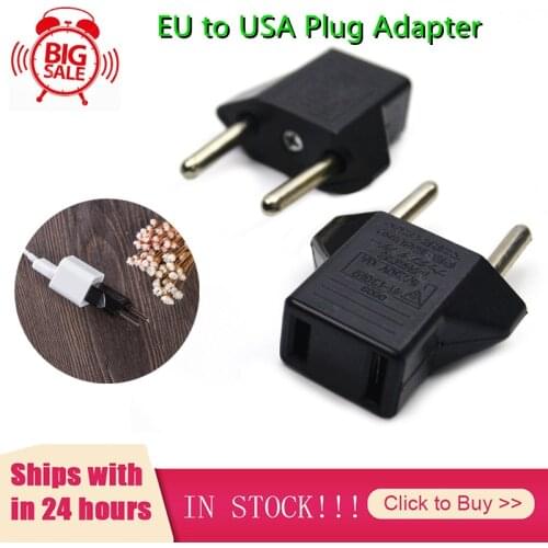 1/2/5Pc Eu To Usa Plug Adaptor Portable Travel Power Plug Adapter AC Charger Outlet Plug Adapter Exquisite Workmanship For Plug