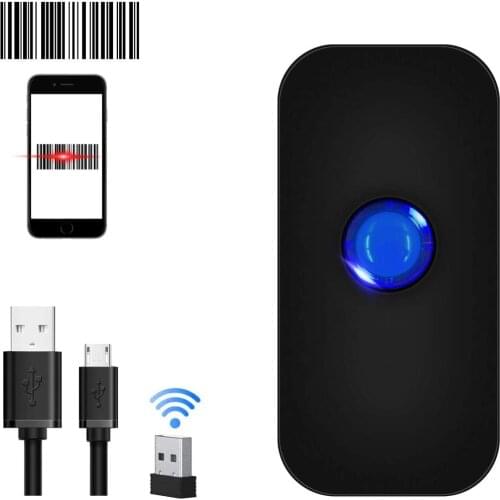1D CCD Portable Mini Bluetooth Wireless USB 3 in1 Barcode Scanner Reader Wireless and USB Wired Connetions