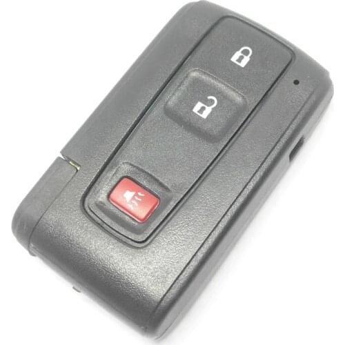 2+1 buttons car key for T-oyota smart car key shell with TOY43 emergency key blade no logo(1bag=10pcs)