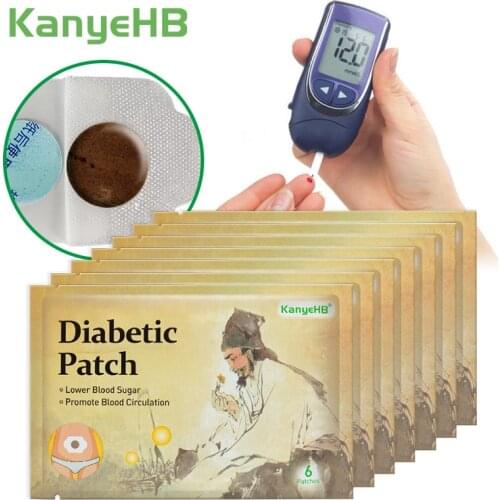 42pcs/7bags Diabetes Navel Plaster Diabetic Patch Natural Herbal Ointment Sticker Effective Balanced Blood Glucose Value A607