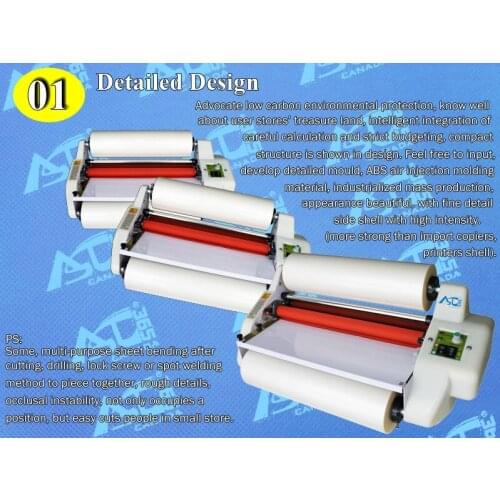 A3 13" High Speed Thermal Hot Cold Laminating Machine Mounting Roll Laminator Bopp Film