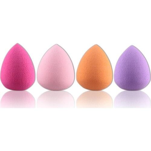 Quick dry and wet powder puff for foundation application drop shape gourd shape four sets of beauty tools