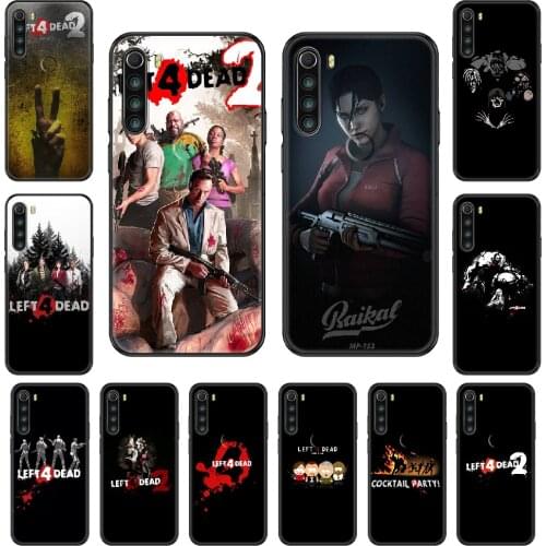 Game left 4 dead 2 l4d2 Phone case For Xiaomi Redmi Note S2 4 5 6 7 8 A S X Plus Pro black luxury bumper silicone Etui pretty